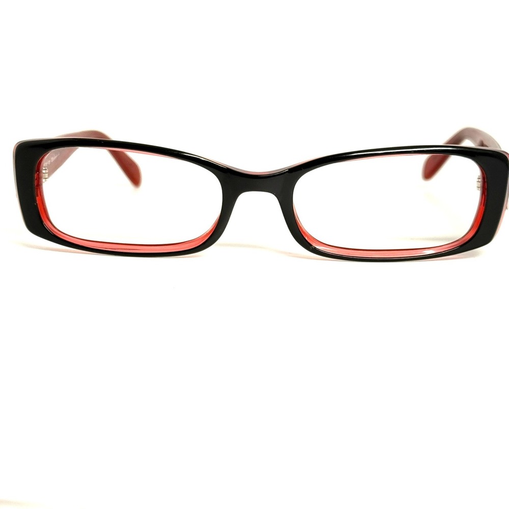 Elizabeth Arden EA 5071 2 Black Red Rectangular Eyeglass Frames 54-18-135